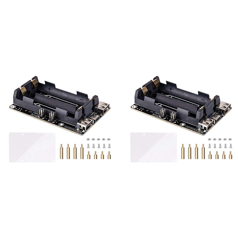 Raspberry Pi Uninterrupted Power Supply Ups 18650 - AA08-2X Untuk Raspberry Pi 4 UPS