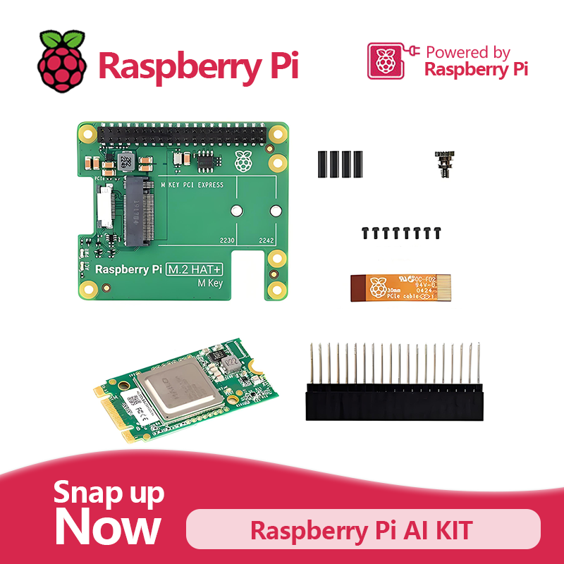 Raspberry Pi Ai Kit Hailo-8L - Kit 5 AI Raspberry Pi resmi