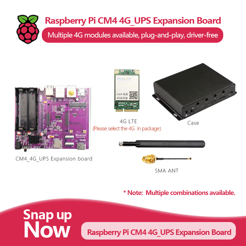 Raspberry Pi Uninterrupted Power Supply Ups 18650 - Raspberry Pi CM4 4G_UPS Papan Ekspansi