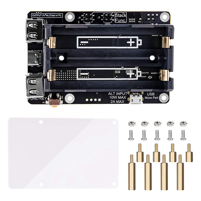 AA08-2X Untuk Raspberry Pi 4 U - Raspberry Pi Uninterrupted Power Supply Ups 18650 ulasan dan harga