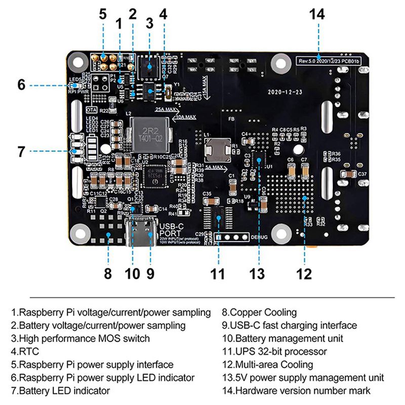 AA08-2X Untuk Raspberry Pi 4 U - Raspberry Pi Uninterrupted Power Supply Ups 18650 ulasan dan harga