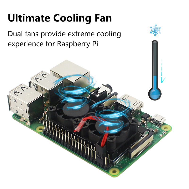 Raspberry Pi 4 Kipas Ganda den - Raspberry Pi Water Cooling Kit ulasan dan harga