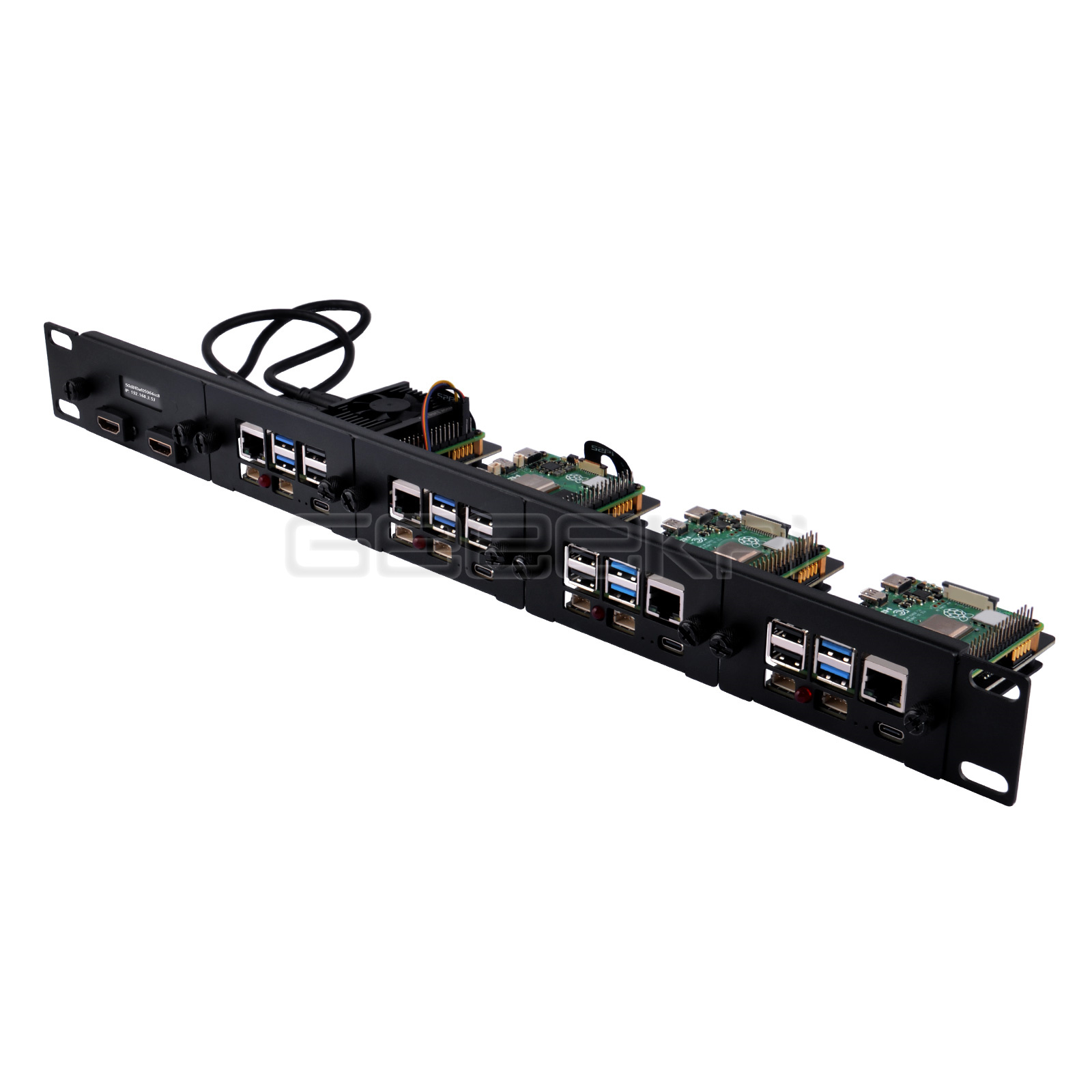 Kit braket baja Rackmount 1U,  - Raspberry Pi Rackmount 1U 19 Inch ulasan dan harga