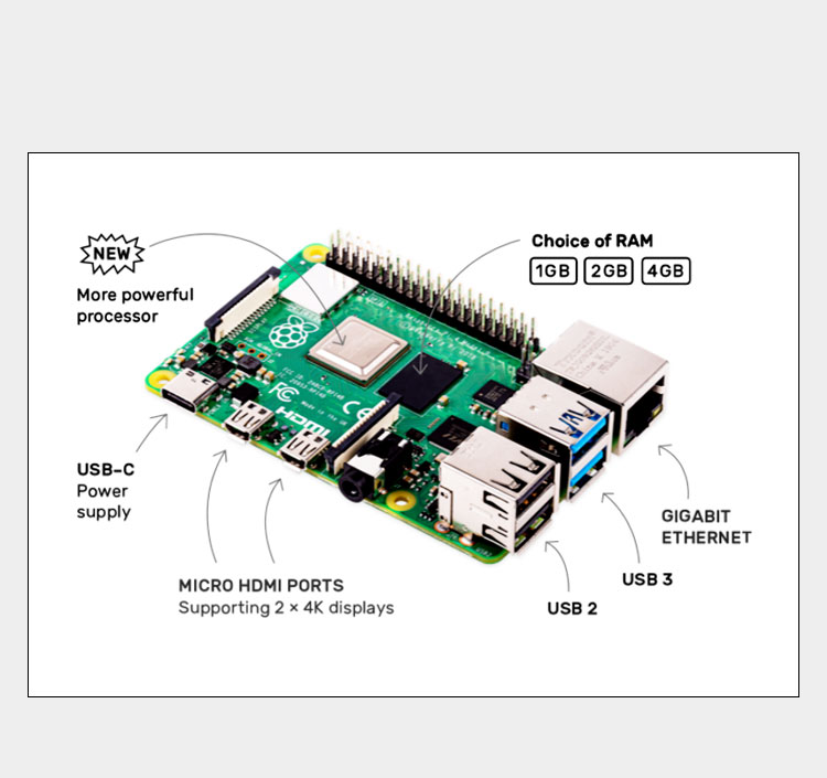 Raspberry Pi 4 Model B (4B), T - Raspberry Pi 4 8Gb Ram Kit ulasan dan harga